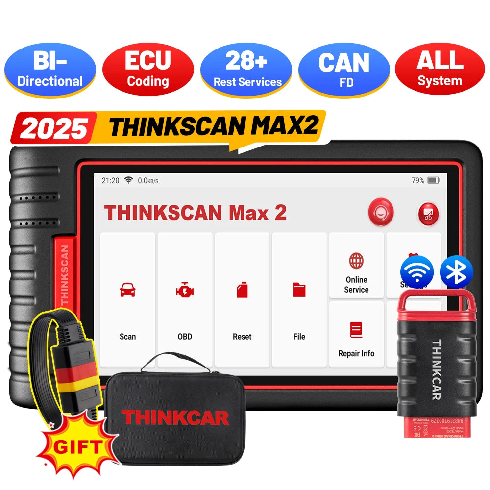 THINKCAR Thinkscan MAX 2 - Diagnostic OBD2 Ultra Précis pour Professionnels