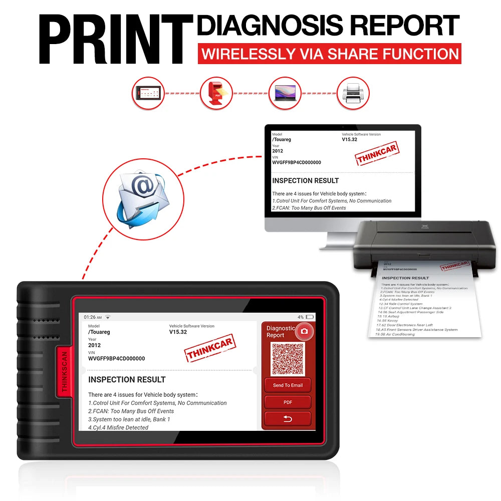 THINKCAR Thinkscan MAX 2 - Diagnostic OBD2 Ultra Précis pour Professionnels