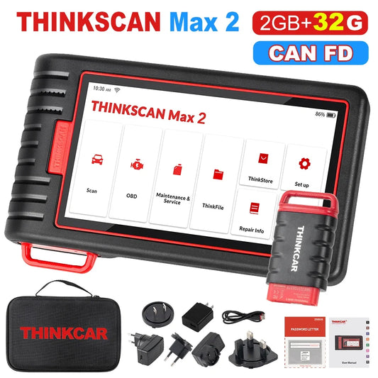 THINKCAR Thinkscan MAX 2 - Diagnostic OBD2 Ultra Précis pour Professionnels