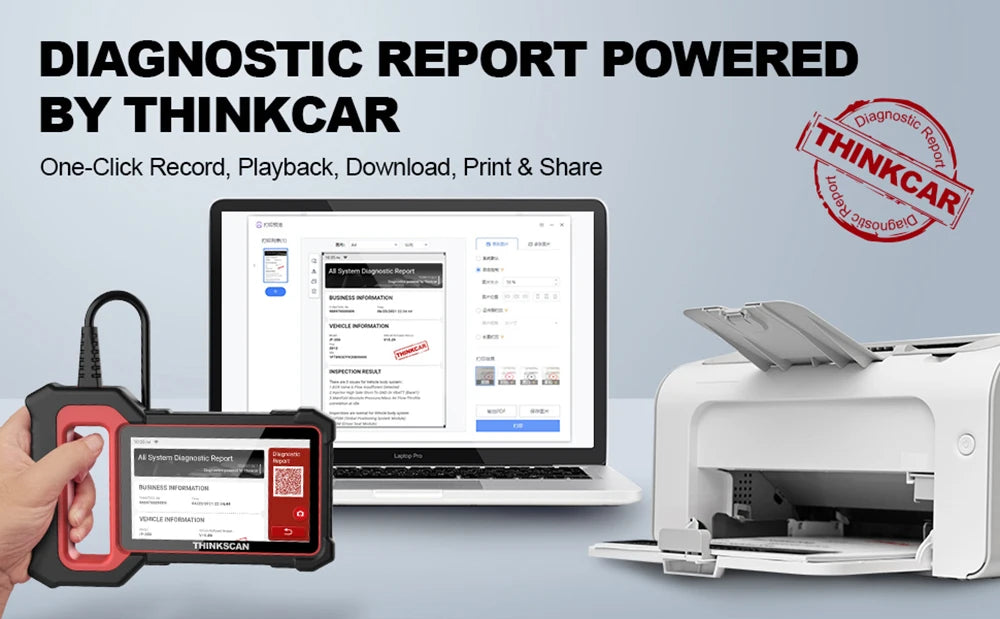 THINKCAR Thinkscan Plus – Diagnostic Auto Facile et Efficace pour Tous les Niveaux !